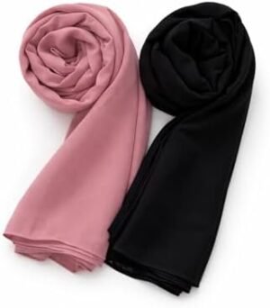 Premium Black & Pink Hijab – Amazon Deal